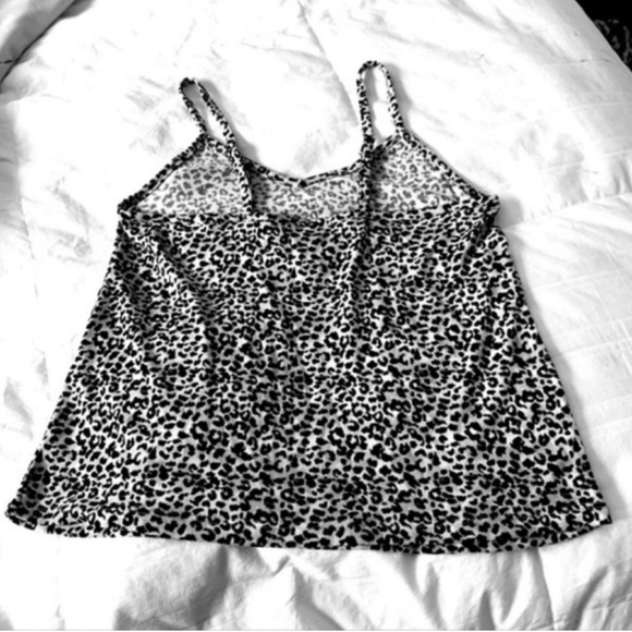 NEW Rene Rofe Pajama 3 Piece Loungewear Set Robe Cami Shorts Black White Size XL - Picture 11 of 15